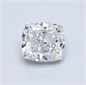 Natural Diamond 0.83 Carats, Cushion with  Cut, D Color, VS2 Clarity and Certified by GIA