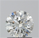 Natural Diamond 1.10 Carats, Round with Excellent Cut, J Color, SI2 Clarity and Certified by GIA