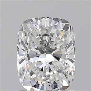 Foto Diamante Natural 1.51 quilates, Del cojín , Color F, claridad SI1 y certificado GIA de