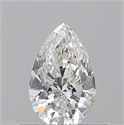 Natural Diamond 0.50 Carats, Pear with  Cut, G Color, VS1 Clarity and Certified by GIA