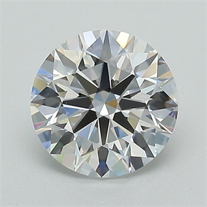 Picture of Lab Grown Diamond 1.39 Carats, Round with Excellent Cut, D Color, VS2 Clarity and Certified by GIA