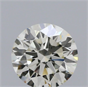 Natural Diamond 0.40 Carats, Round with Excellent Cut, J Color, IF Clarity and Certified by IGI