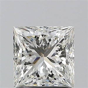 Picture of Natural Diamond 1.20 Carats, Princess with  Cut, J Color, VS2 Clarity and Certified by GIA