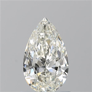 Picture of Natural Diamond 0.90 Carats, Pear with  Cut, J Color, SI1 Clarity and Certified by GIA