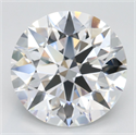 Lab Grown Diamond 5.08 Carats, Round with Excellent Cut, D Color, VVS1 Clarity and Certified by GIA