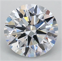 Lab Grown Diamond 1.08 Carats, Round with Ideal Cut, D Color, VVS2 Clarity and Certified by IGI