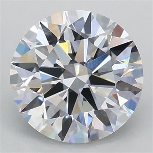 Picture of Lab Grown Diamond 1.08 Carats, Round with Ideal Cut, D Color, VVS2 Clarity and Certified by IGI