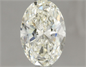 Natural Diamond 1.02 Carats, Oval with  Cut, J Color, VVS1 Clarity and Certified by IGI