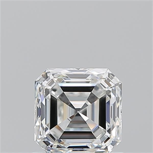 Picture of Natural Diamond 0.91 Carats, Asscher with  Cut, E Color, VVS1 Clarity and Certified by GIA
