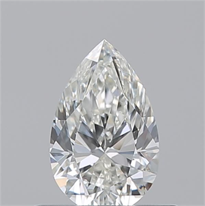 Picture of Natural Diamond 0.54 Carats, Pear with  Cut, H Color, VS1 Clarity and Certified by GIA