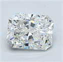 Natural Diamond 1.30 Carats, Radiant with  Cut, I Color, VVS2 Clarity and Certified by GIA