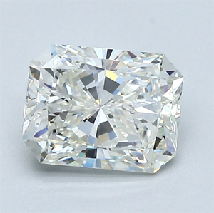 Picture of Natural Diamond 1.30 Carats, Radiant with  Cut, I Color, VVS2 Clarity and Certified by GIA