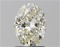 Natural Diamond 1.51 Carats, Oval with  Cut, K Color, SI1 Clarity and Certified by GIA