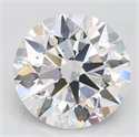 Lab Grown Diamond 2.53 Carats, Round with Excellent Cut, D Color, VVS1 Clarity and Certified by GIA