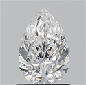 Natural Diamond 1.01 Carats, Pear with  Cut, E Color, SI2 Clarity and Certified by GIA