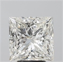 Natural Diamond 4.03 Carats, Princess with  Cut, I Color, VS2 Clarity and Certified by GIA