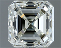 Natural Diamond 1.51 Carats, Asscher with  Cut, I Color, VVS1 Clarity and Certified by IGI