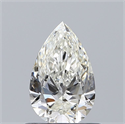 Natural Diamond 0.70 Carats, Pear with  Cut, H Color, VVS1 Clarity and Certified by GIA