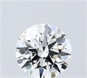 Lab Grown Diamond 1.04 Carats, Round with Ideal Cut, E Color, VS2 Clarity and Certified by IGI