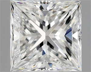 Foto Diamante Natural 0.90 quilates, Princesa , Color F, claridad VVS2 y certificado GIA de
