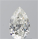Natural Diamond 0.70 Carats, Pear with  Cut, I Color, VVS1 Clarity and Certified by GIA