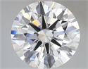 Lab Grown Diamond 5.09 Carats, Round with Ideal Cut, E Color, VVS2 Clarity and Certified by IGI