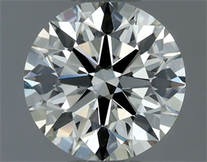 Picture of Natural Diamond 0.70 Carats, Round with Excellent Cut, K Color, VVS2 Clarity and Certified by GIA