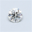 Diamante Natural 0.42 quilates, Redondo , Color F, claridad VS2 y certificado GIA