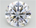 Lab Grown Diamond 3.03 Carats, Round with Excellent Cut, E Color, VVS2 Clarity and Certified by IGI