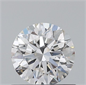 Natural Diamond 0.70 Carats, Round with Excellent Cut, E Color, VVS2 Clarity and Certified by GIA