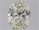Natural Diamond 1.00 Carats, Oval with  Cut, K Color, SI1 Clarity and Certified by GIA
