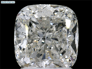 Picture of Natural Diamond 3.01 Carats, Cushion with  Cut, G Color, SI2 Clarity and Certified by GIA