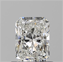 Natural Diamond 0.72 Carats, Radiant with  Cut, G Color, VVS2 Clarity and Certified by GIA