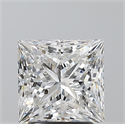 Natural Diamond 2.50 Carats, Princess with  Cut, F Color, SI2 Clarity and Certified by GIA