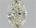 Natural Diamond 1.01 Carats, Oval with  Cut, L Color, SI2 Clarity and Certified by GIA