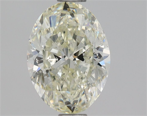 Picture of Natural Diamond 1.01 Carats, Oval with  Cut, L Color, SI2 Clarity and Certified by GIA