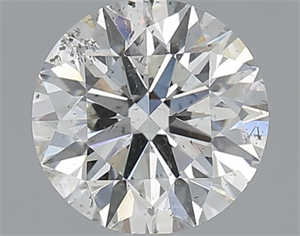 Picture of Natural Diamond 1.80 Carats, Round with Excellent Cut, I Color, SI2 Clarity and Certified by GIA