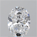 Natural Diamond 1.01 Carats, Oval with  Cut, D Color, SI1 Clarity and Certified by GIA
