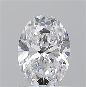 Picture of Natural Diamond 1.01 Carats, Oval with  Cut, D Color, SI1 Clarity and Certified by GIA