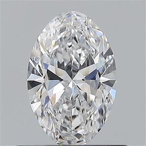 Picture of Natural Diamond 0.54 Carats, Oval with  Cut, D Color, VVS2 Clarity and Certified by GIA