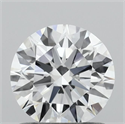 Lab Grown Diamond 1.01 Carats, Round with Ideal Cut, G Color, VVS1 Clarity and Certified by IGI