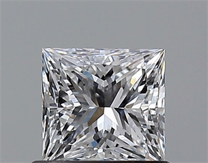 Picture of Natural Diamond 0.70 Carats, Princess with  Cut, D Color, VS1 Clarity and Certified by GIA