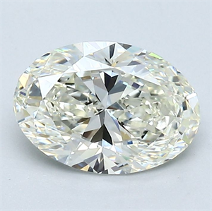 Picture of Natural Diamond 1.40 Carats, Oval with  Cut, K Color, VS2 Clarity and Certified by GIA