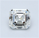 Natural Diamond 1.20 Carats, Asscher with  Cut, H Color, VVS1 Clarity and Certified by GIA