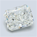 Natural Diamond 2.50 Carats, Radiant with  Cut, I Color, VS2 Clarity and Certified by GIA