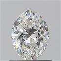 Natural Diamond 0.70 Carats, Oval with  Cut, F Color, VS1 Clarity and Certified by GIA