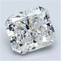 Natural Diamond 5.02 Carats, Radiant with  Cut, G Color, VS2 Clarity and Certified by GIA