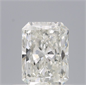 Natural Diamond 0.50 Carats, Radiant with  Cut, H Color, VVS2 Clarity and Certified by GIA