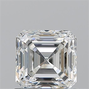 Picture of Natural Diamond 1.01 Carats, Asscher with  Cut, H Color, VVS2 Clarity and Certified by GIA