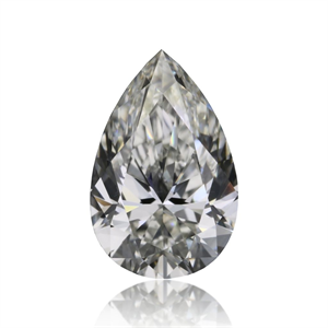 Picture of Natural Diamond 0.40 Carats, Pear with  Cut, I Color, VS2 Clarity and Certified by GIA